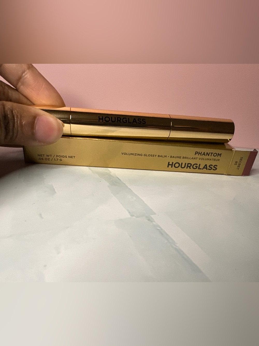 Hourglass Volumizing Glossy Balm in Phantom - Gold Packaging